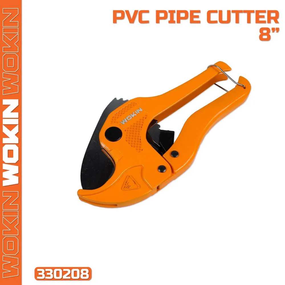 Wokin 330208, 200mm, 3-42mm, PVC Pipe Cutter, Orange