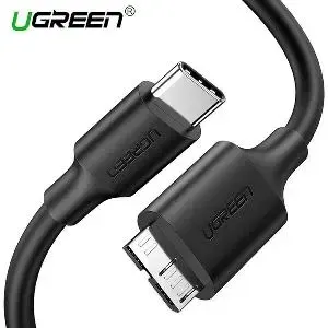 Type-C კაბელი US312 UGREEN (20103)USB-C to Micro B Cable M/M (Black) 1m.