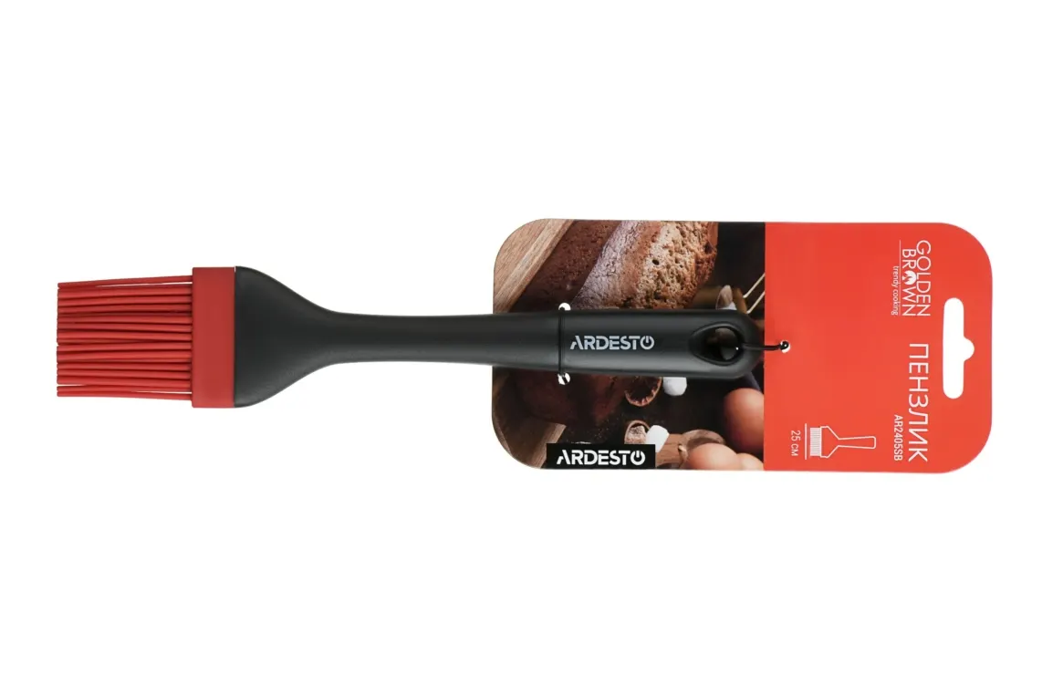 ჯაგრისი ARDESTO Silicon Golden Brown brush 25 cm, silicon, plastic