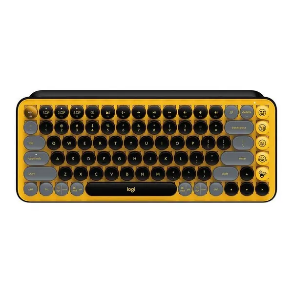 კლავიატურა Logitech POP Keys Bluetooth Mechanical Blast Yellow