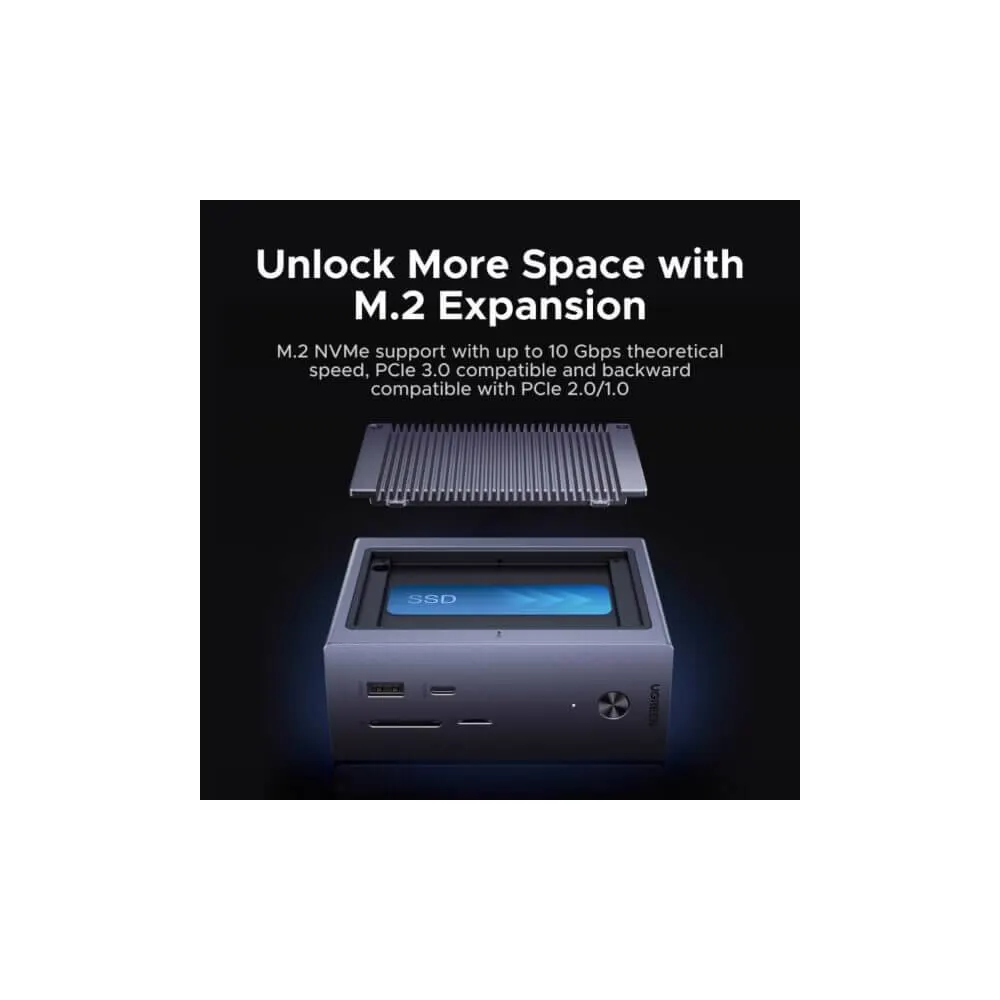 USB-C Docking Station UGREEN CM923 (55735) Revodok Pro, 10-in-1 Type-C Docking Station, Grey