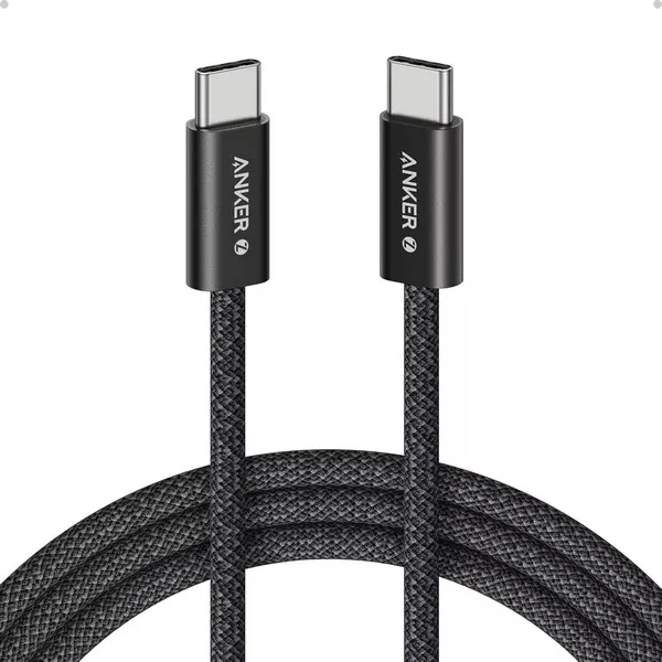 Type-C კაბელი Anker Zolo USB-C to USB-C 1.8m Black 240W