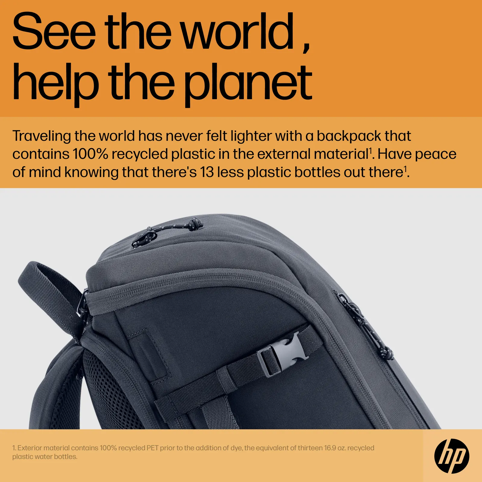 HP Travel 25 Liter 15.6 Iron Gray Laptop Backpack