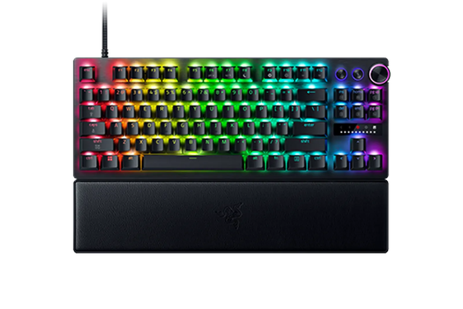 Razer Keyboard mechanical Huntsman V3 Pro TKL 8KHz, 84key, Analog Optical Switch Gen-2, USB-A, EN, RGB, black