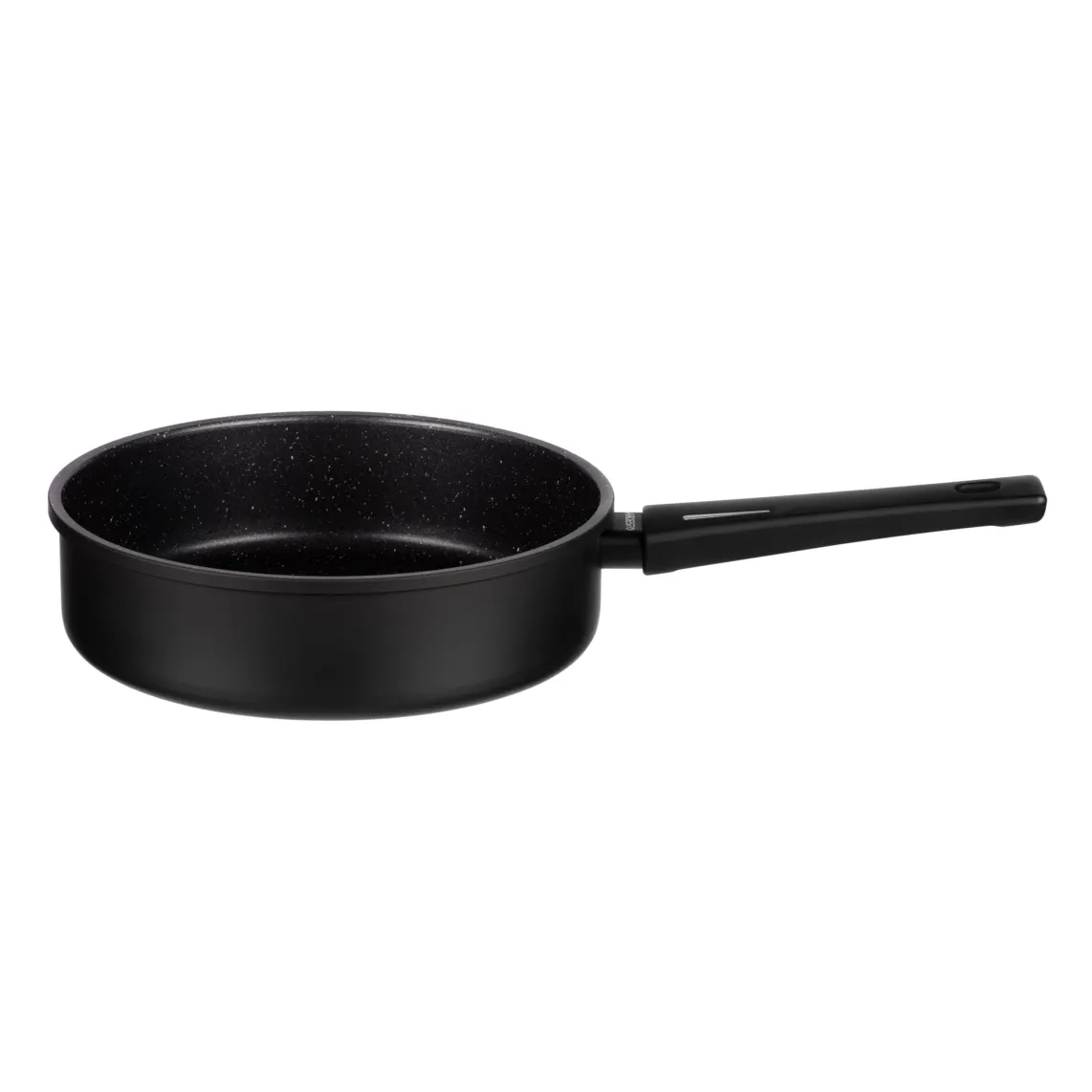 Open deep frypan ARDESTO with lid Gemini Gourmet, 24cm, aluminium, black