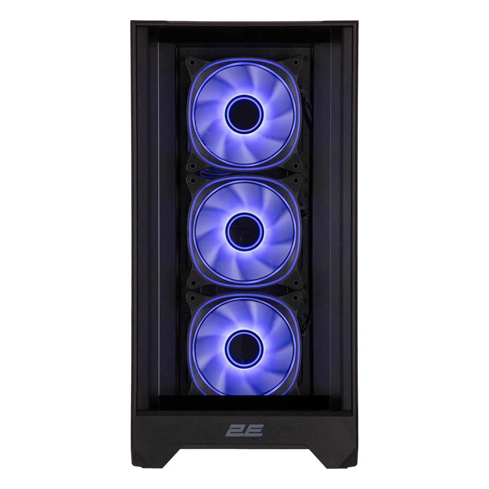 ქეისი 2E GAMING PC case Dominator Pro G2302B, without PSU, 2xUSB3.0, 1xUSBType-C, 4x120mm ARGB, VGA 380mm, LCS ready, controller with remote, TG Side Panel, TG/Mesh Front panel, ATX, black