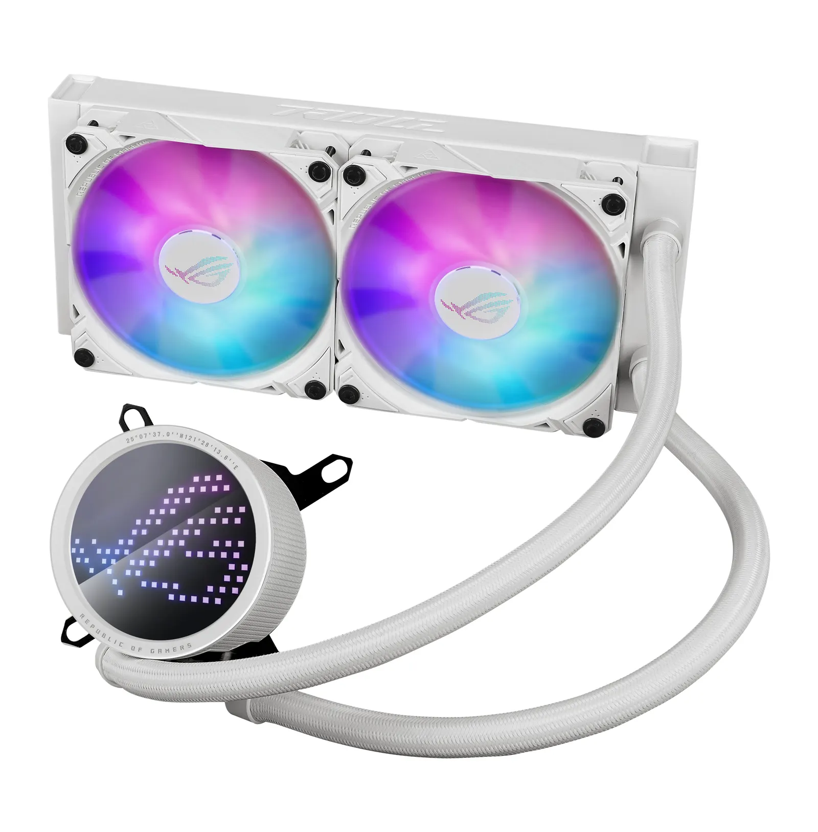 ქულერი ASUS LCS ROG RYUO III 240 ARGB WHT Intel: LGA 115x, 1700, 1200;AMD: AM4, AM5, Anime Matrix LED, ARGB, White