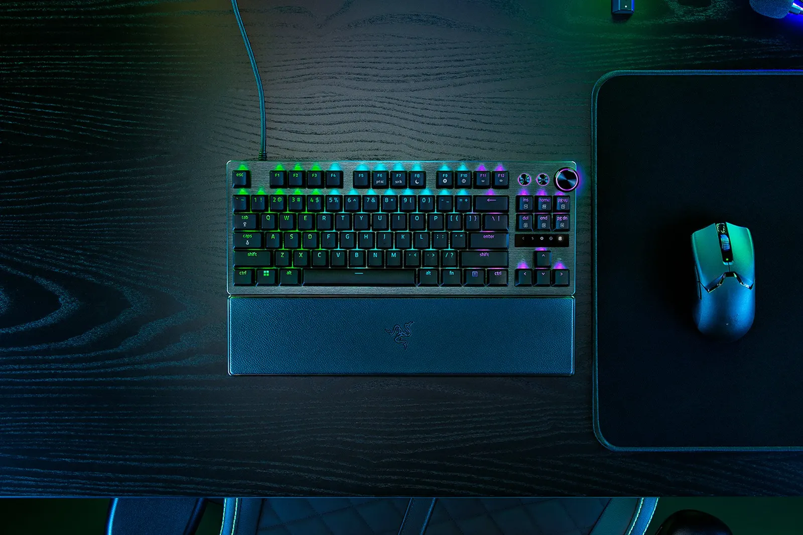 კლავიატურა Razer Keyboard Huntsman V3 Pro TKL RGB 84key Analog Optical Switches USB-A EN, black