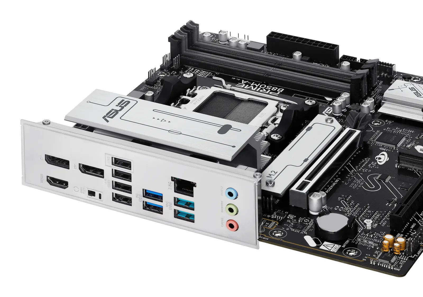 ASUS Motherboard PRIME B850M-A-CSM sAM5 B850 4xDDR5 M.2 HDMI DP mATX