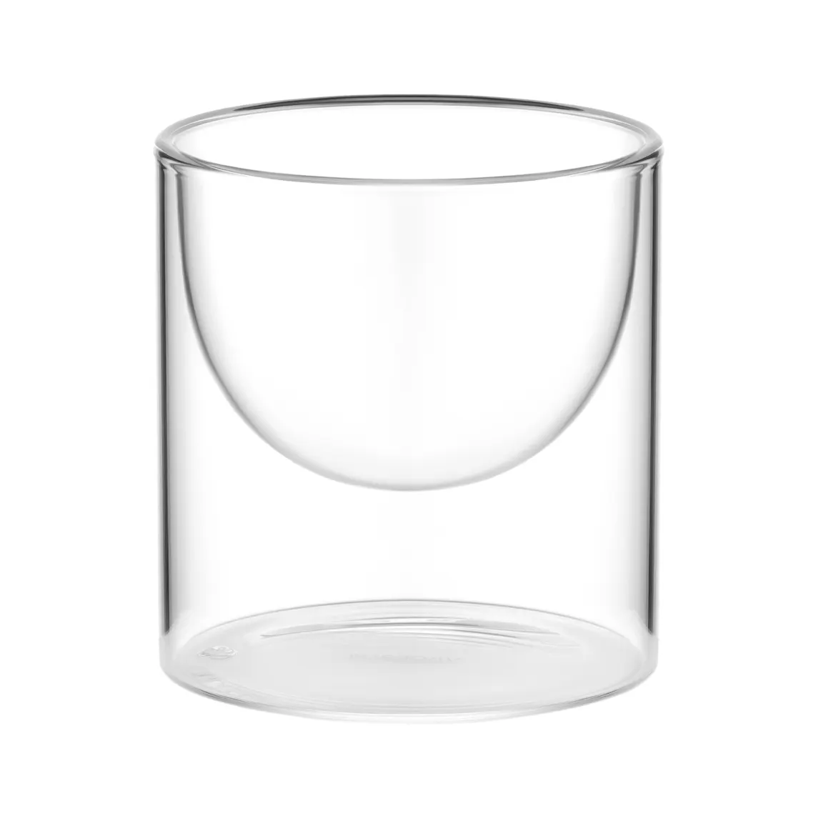 Double wall dessert glasses set ARDESTO, 220ml, 2pcs, borosilicate glass, transparent