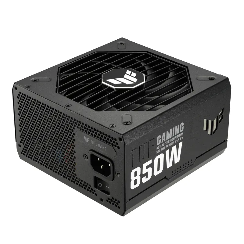 კვების ბლოკი ASUS TUF GAMING (850W), >90%, 80+ Gold, 135mm, 1xMB 24pin(20+4), 2xCPU 8pin(4+4), 4xMolex, 5xSATA, 3xPCIe 8pin(6+2), TUF-GAMING-850G