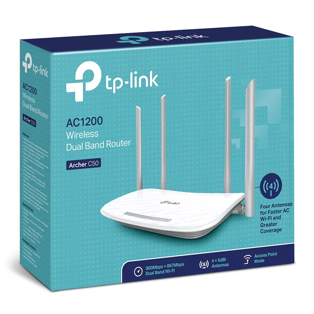 Wi-Fi როუტერი TP-Link Archer C50 AC1200