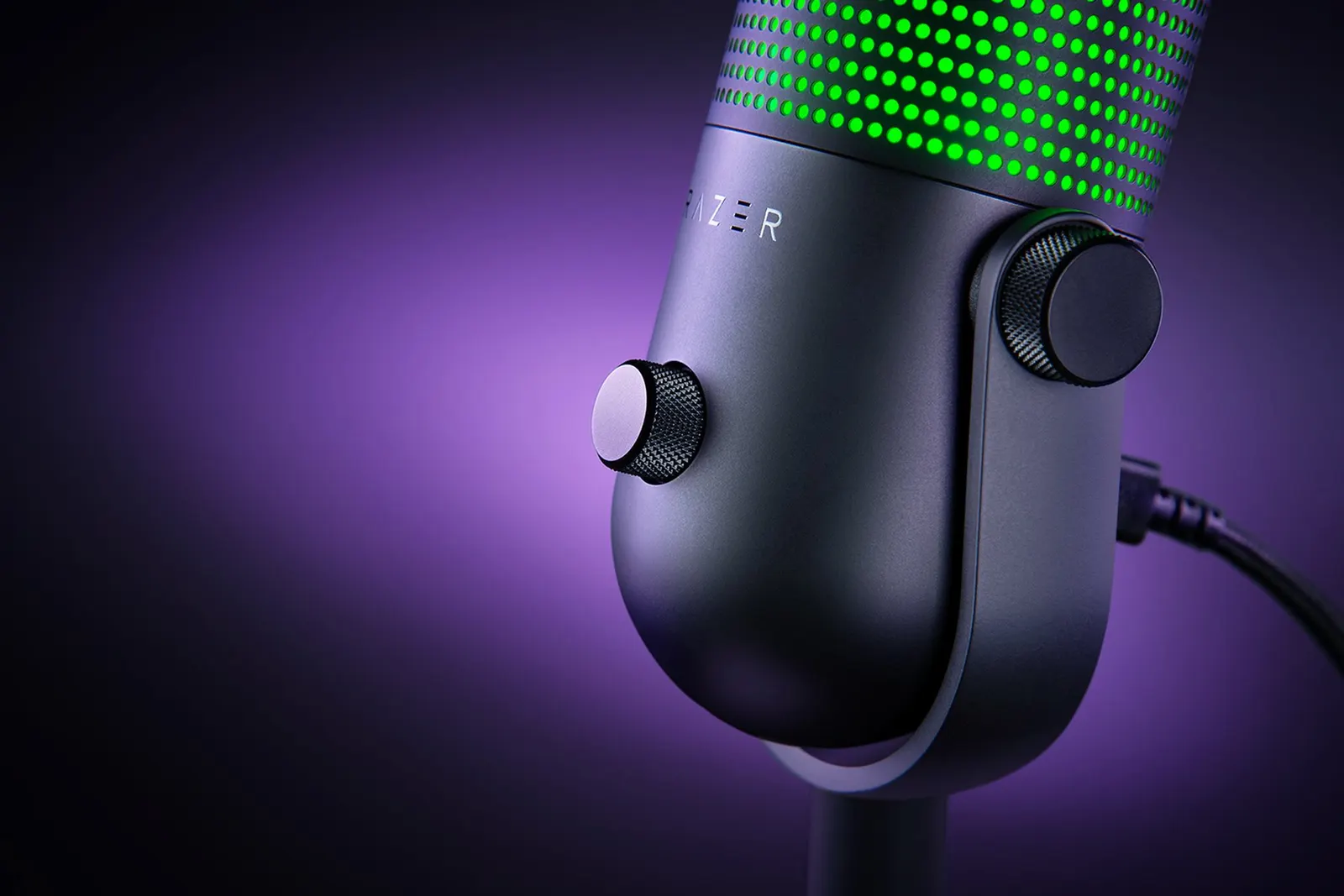 მიკროფონი Razer gaming microphone Seiren V3 Chroma, Uni, RGB, USB-A, 2m, black