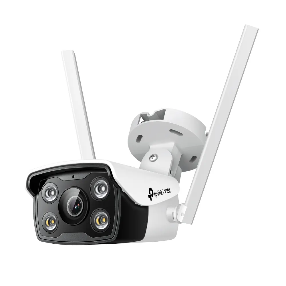 TP-Link VIGI C340-W Full-Color Bullet Network Camera - Outdoor, 4MP, 2560 × 1440, 4mm Lens, 93° Diagonal Viewing Angle, Full-Color Night Vision, IR