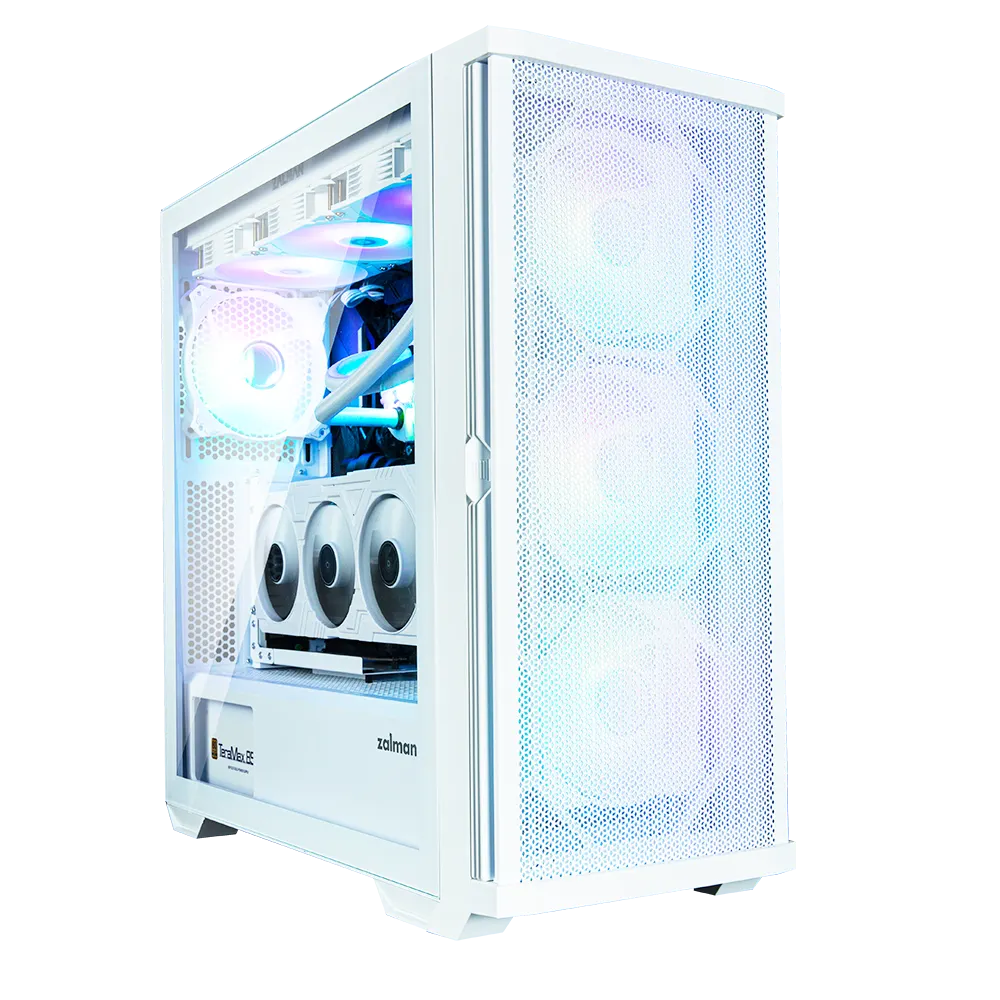 ქეისი Zalman PC case Z10 Duo without PSU, 2xUSB3.0, 1xUSB Type-C, 3x140mm ARGB, 1x120mm ARGB, VGA 395mm, LCS ready, TG Side Panel, EATX, white