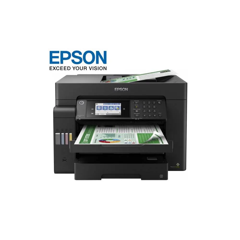 პრინტერი Epson L15150 (C11CH72404) 4-in-1 all-in-one with A3 + document printing, front-facing ink tanks and WiFi and Ethernet printing