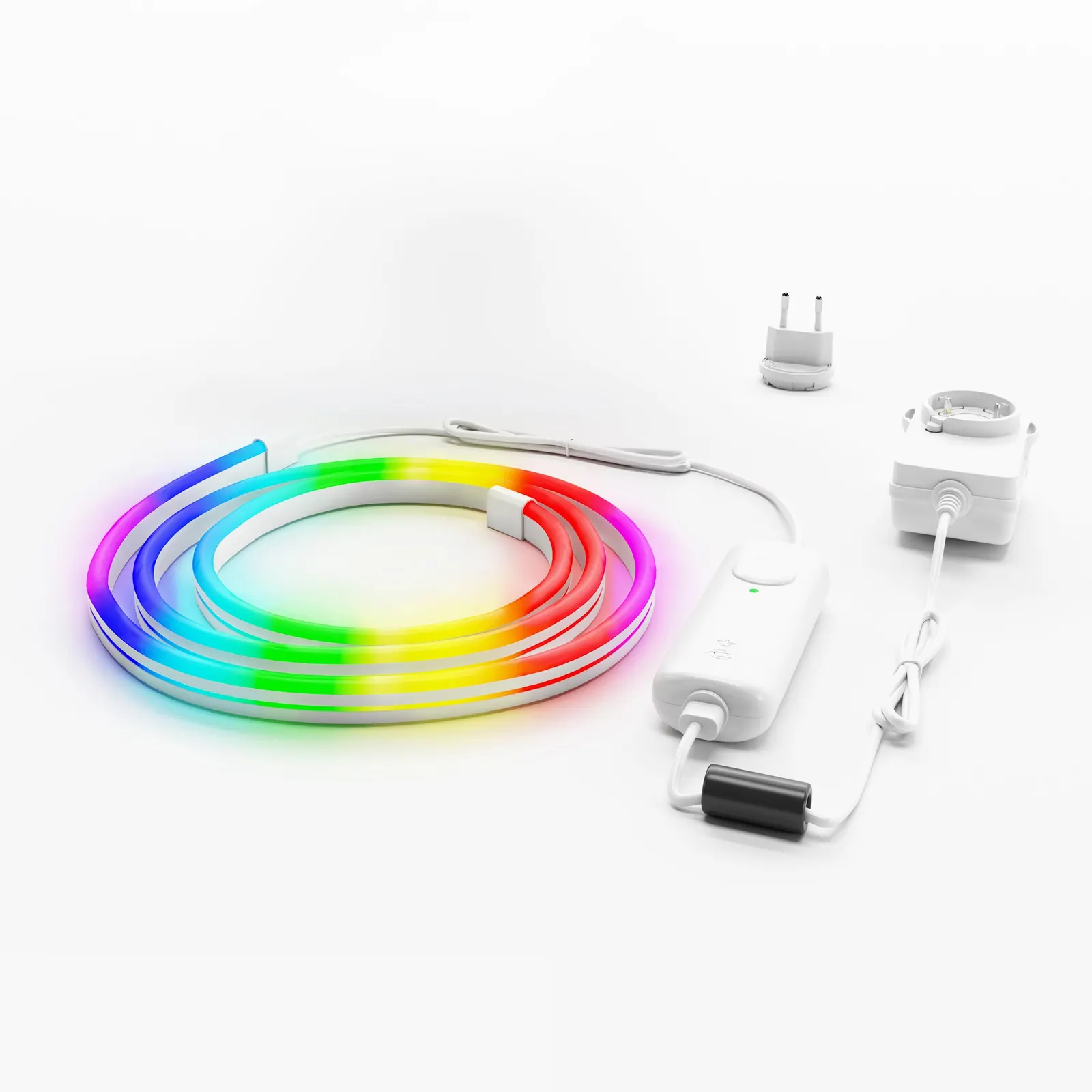 სმარტ განათება Smart LED Twinkly Flex RGB 200, flexible outline, IP20, length 2m, cable white