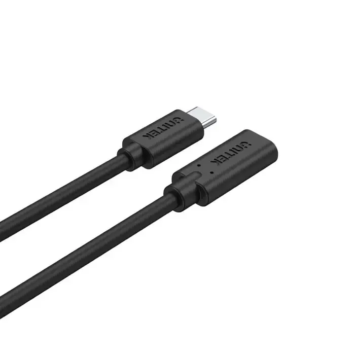 C14086BK-1M,UNITEK Type-C 1M Full-Featured USB Male to Female Extension Cable,USB3.2 CM to C FM,with DATA 10Gbps/Display 4K/P