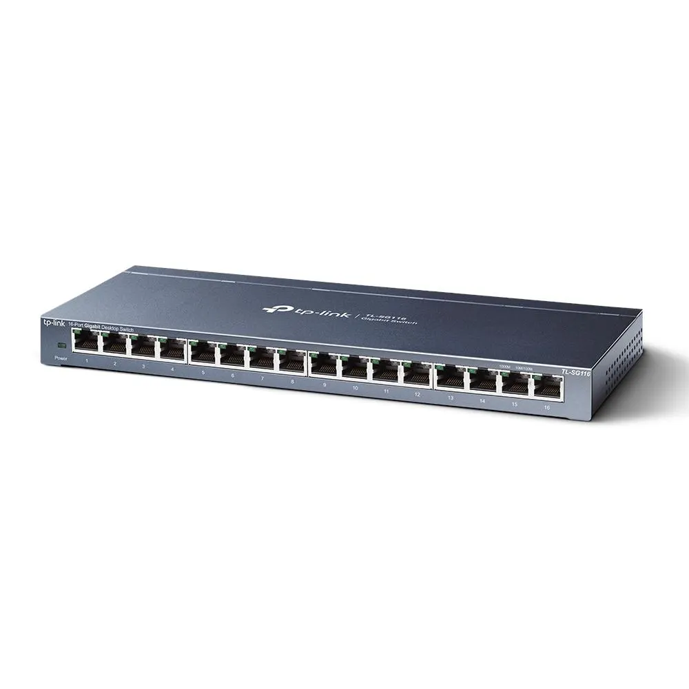 TP-Link, TL-SG116, Switch, 16-Port Gigabit Desktop Switch, 16 10/100/1000Mbps