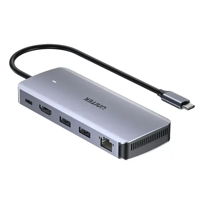 Type-C ჰაბი D1120A, UNITEK, USB HUB, 6-in-1 USB-C 10Gbps Hub.