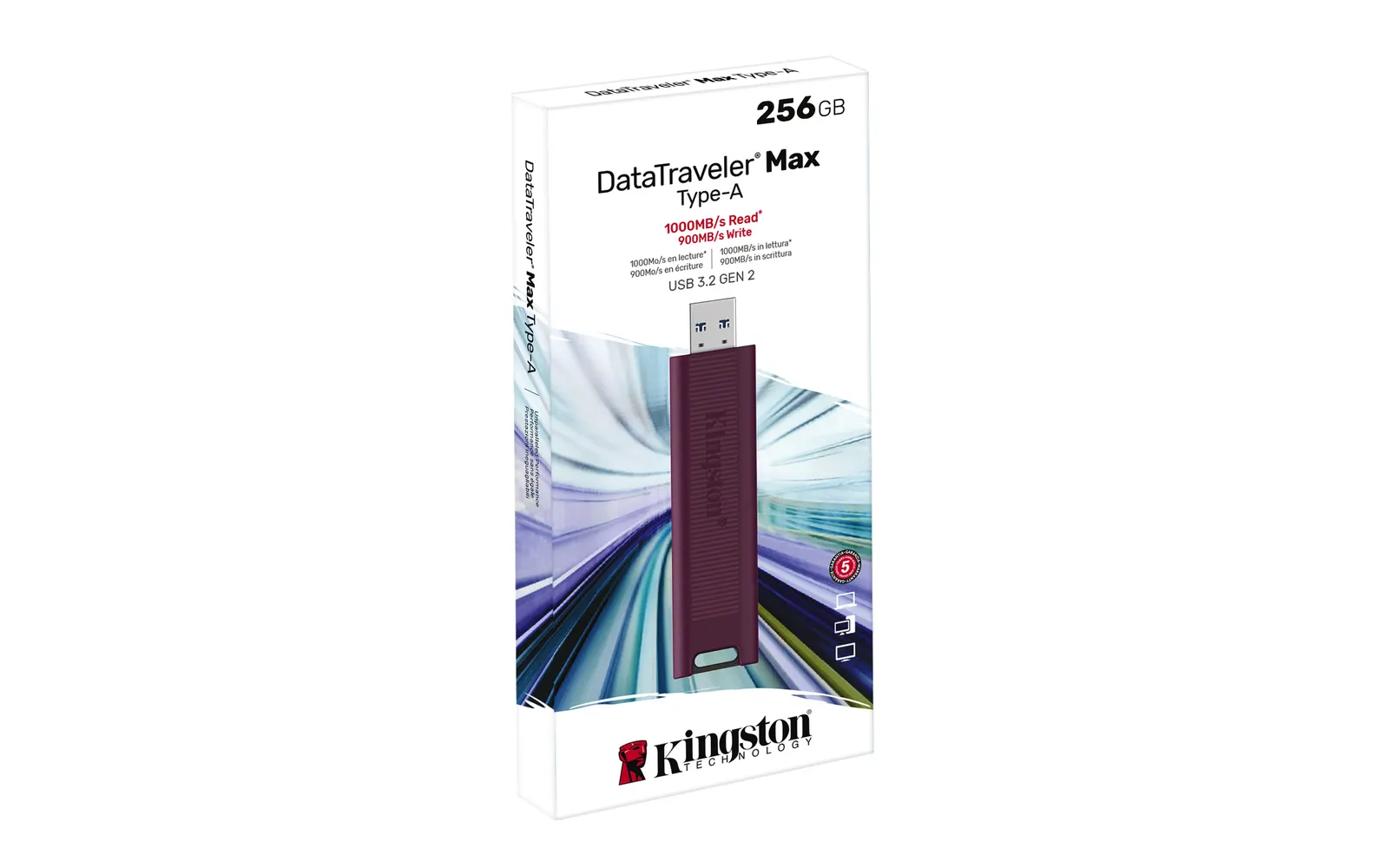 ფლეშ მეხსიერება Kingston 256GB USB 3.2 Type-A Gen 2 DT Max