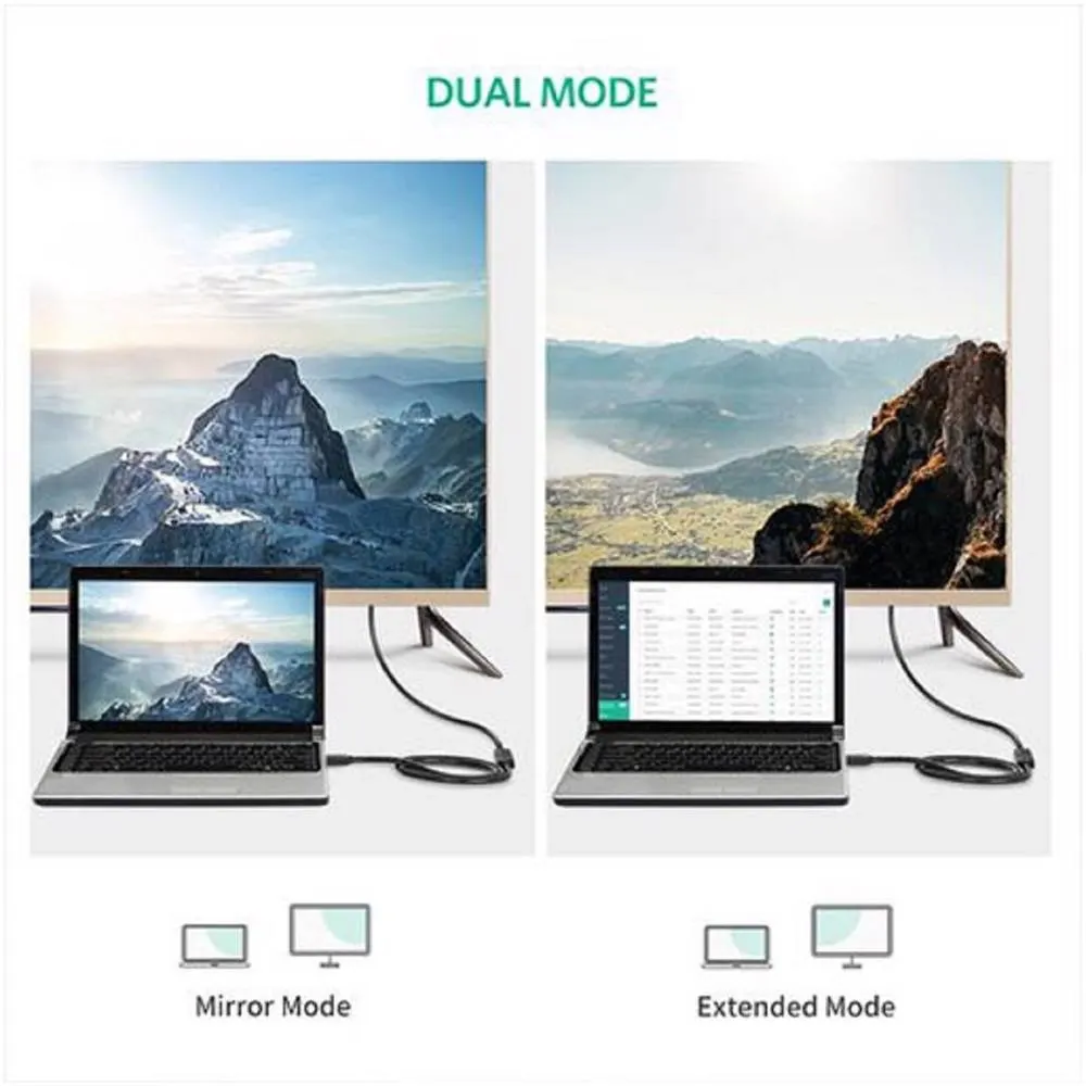 HDMI კაბელი UGREEN HD107 (10145), HDMI Male to Female Cable, 3m, Black