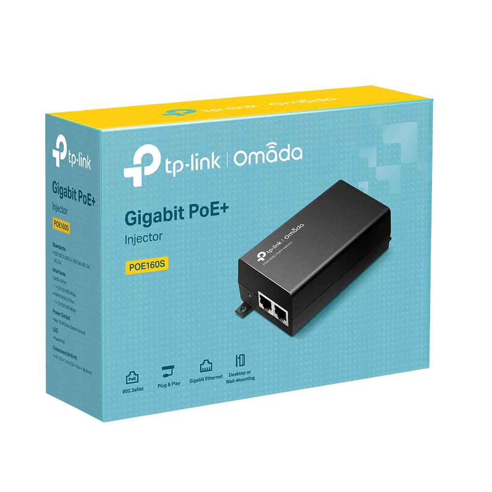 PoE ადაპტერი TP-Link, POE160S, Adapter, PoE+ Injector