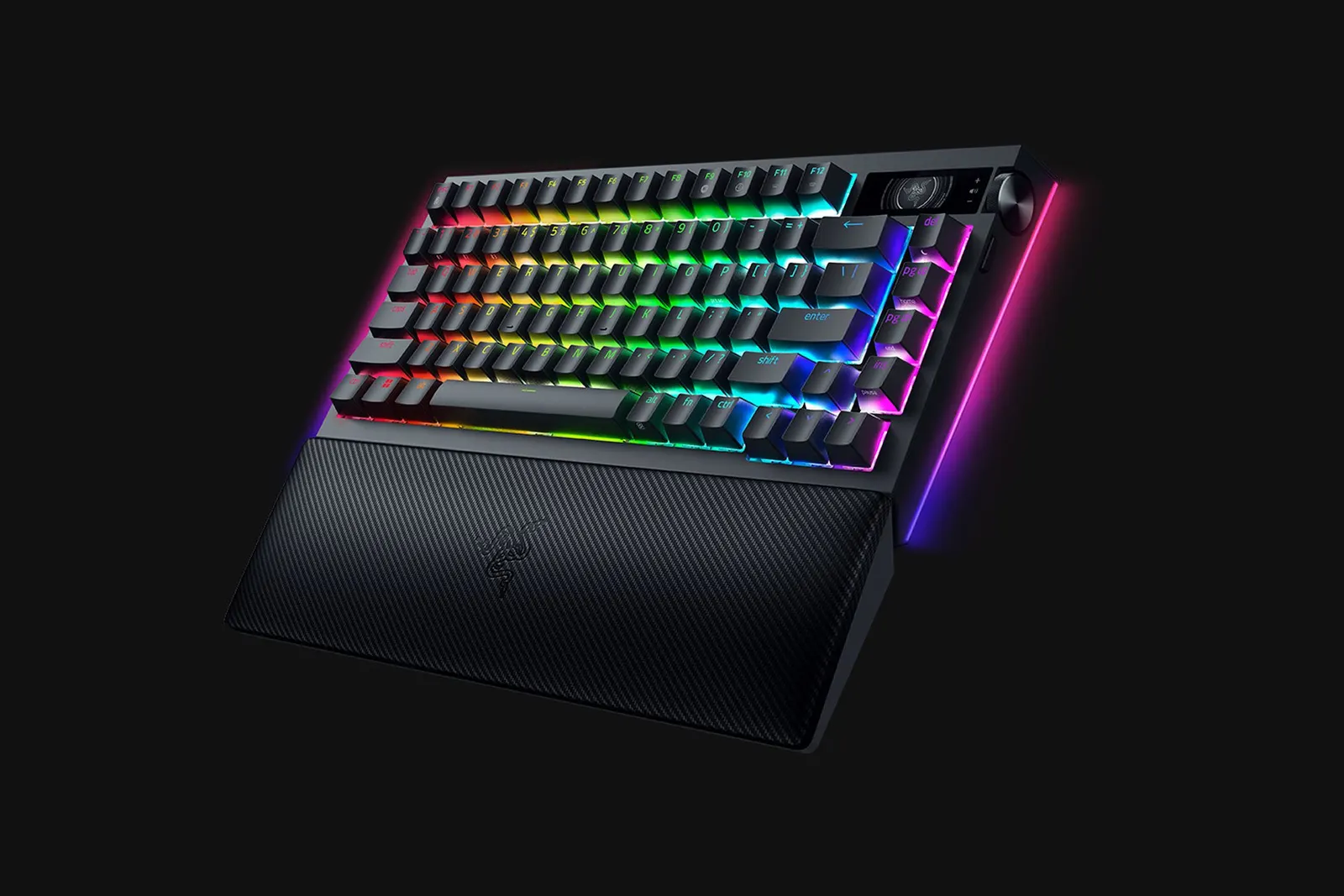 Razer Keyboard mechanical BlackWidow V4 Pro 75%, 81key, Mechanical Switches Gen-3, USB-A/WL/BT, EN, RGB, blck