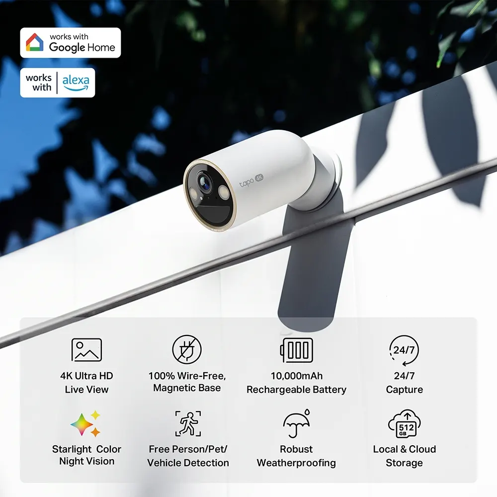 სმარტ კამერა TP-Link Tapo C460 Battery-Powered Smart Security Camera