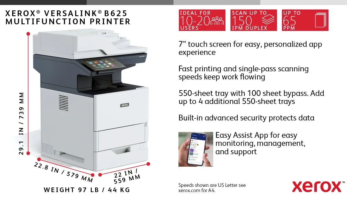 პრინტერი MFP A4 b/w Xerox VersaLink B625