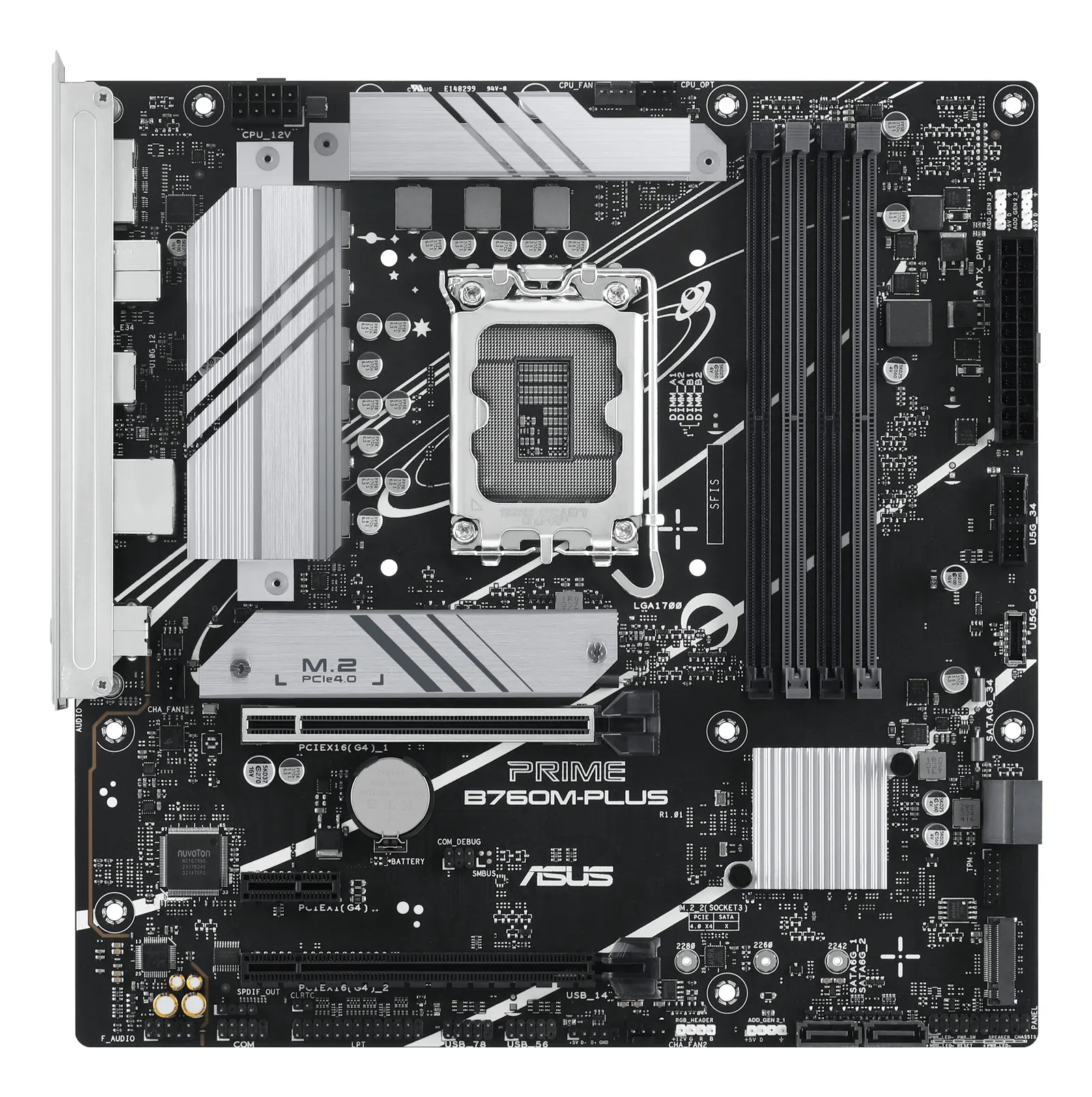 ASUS Motherboard PRIME B760M-PLUS s1700 B760 4xDDR5 M.2 HDMI DP mATX