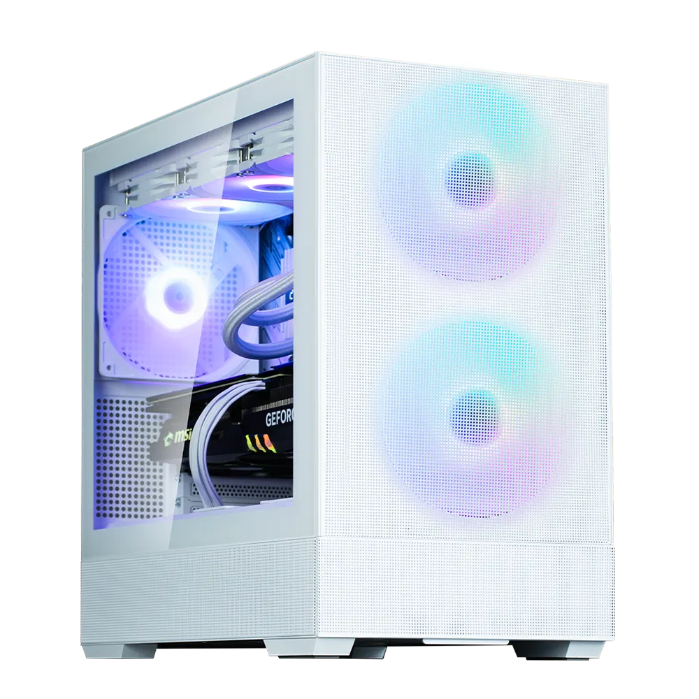 ქეისი Zalman PC case P30 Air without PSU, 1xUSB3.0, 1xUSBType-C, 3x140mm ARGB, VGA 392mm, LCS ready, TG Side Panel, mATX, white