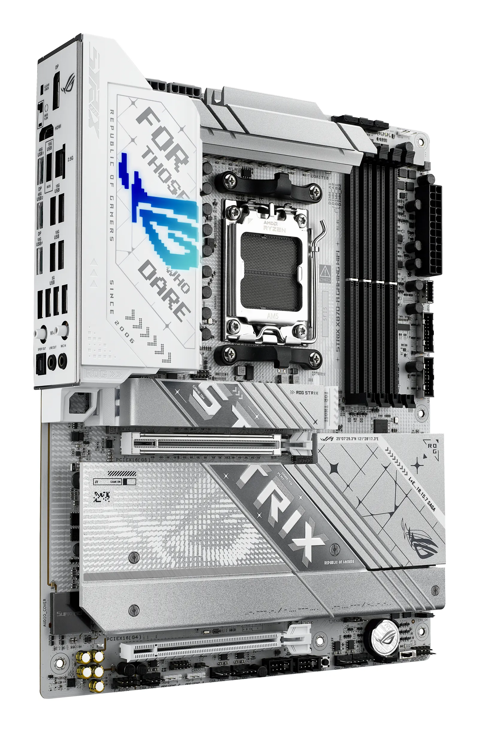 დედაპლატა ASUS Motherboard ROG STRIX X870-A GAMING WIFI sAM5 X870 4xDDR5 M.2 HDMI DP WiFi BT ATX