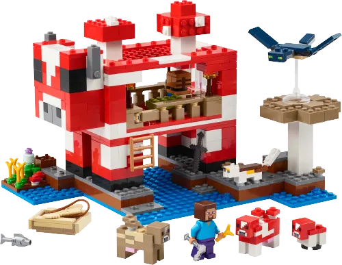 კონსტრუქტორი LEGO Minecraft The Mooshroom House 21270