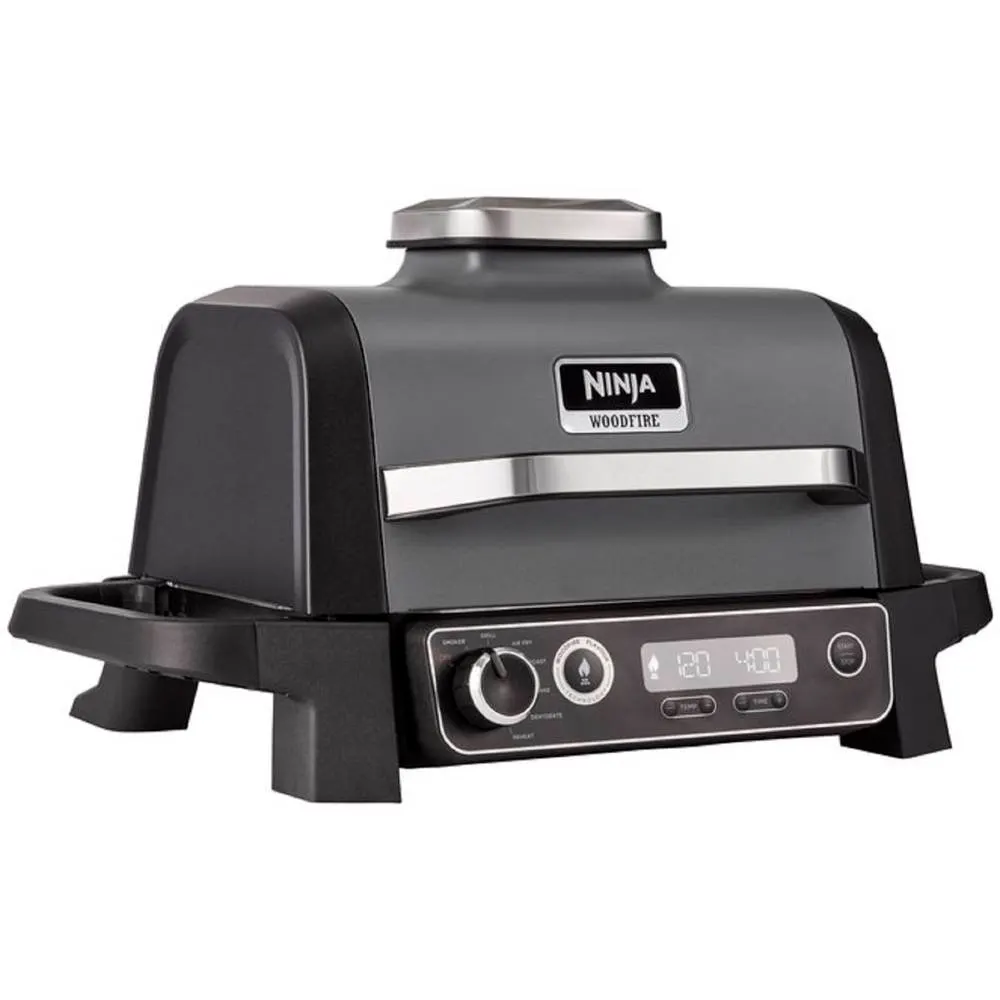 გრილი Ninja OG701EU, 2400W, WoodFire Outdoor Grill, Black/Silver