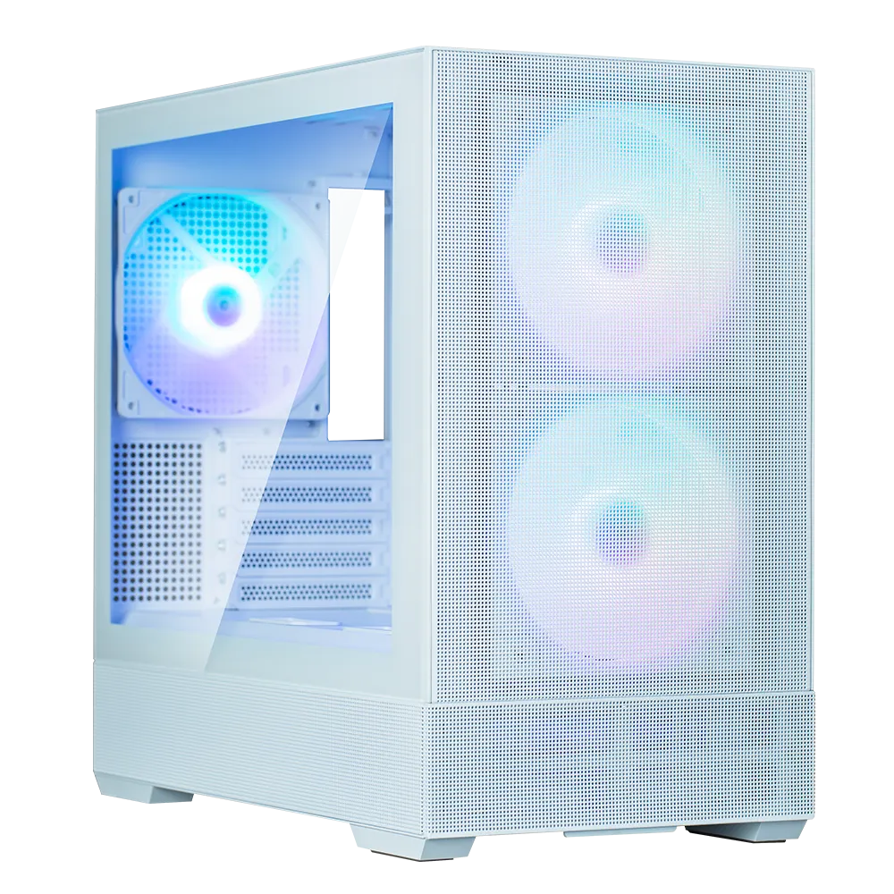 ქეისი Zalman PC case P30 Air without PSU, 1xUSB3.0, 1xUSBType-C, 3x140mm ARGB, VGA 392mm, LCS ready, TG Side Panel, mATX, white