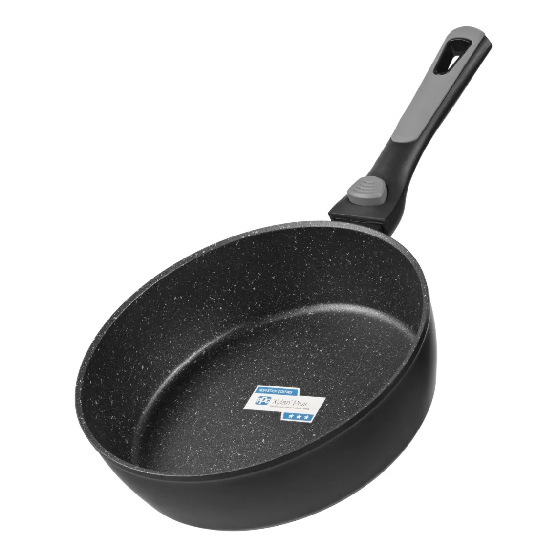 ტაფა Ardesto Deep Fry pan with removable handle Gemini Bari, 24cm, aluminium, black