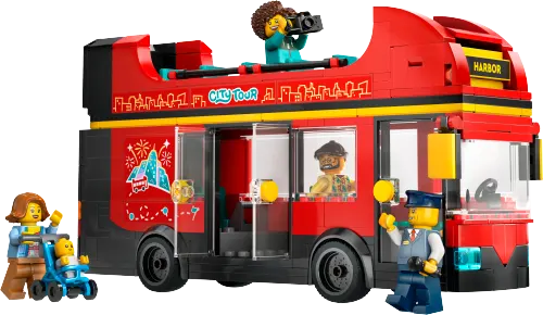 კონსტრუქტორი LEGO City Red double-decker sightseeing bus 60407