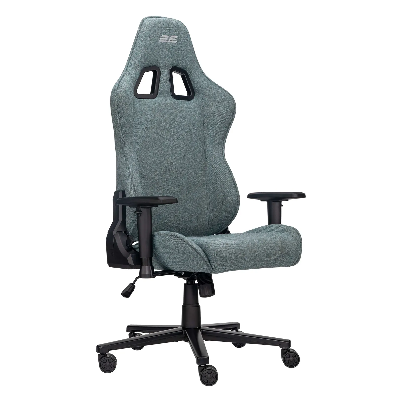 გეიმერული სავარძელი 2E GAMING Chair BUSHIDO Lite, fabric, 2D-Armrests, dark green