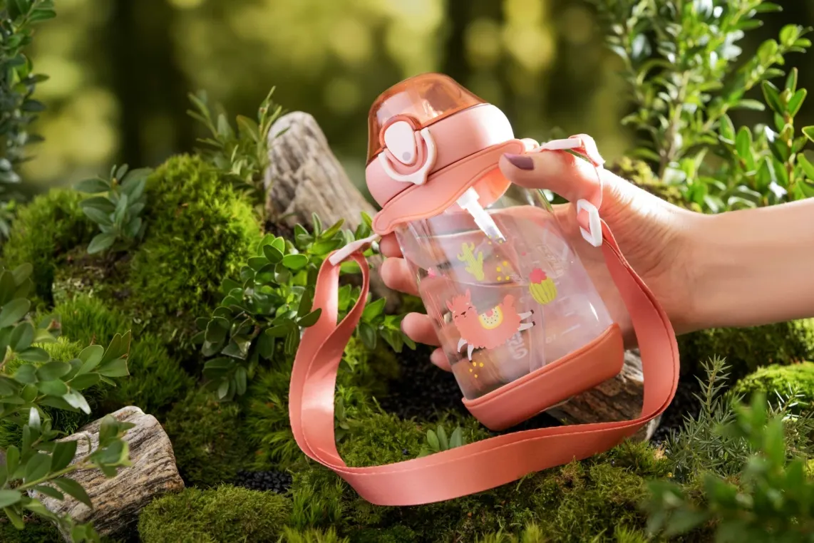 ბოთლი Ardesto Bottle for kids Llama, 500ml, plastic, pink