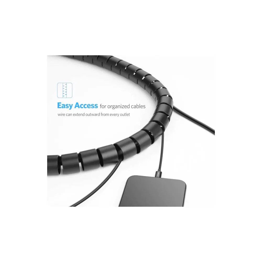 კაბელ მენეჯერი UGREEN LP121 (30819) Cable Organizer, 3m, Black