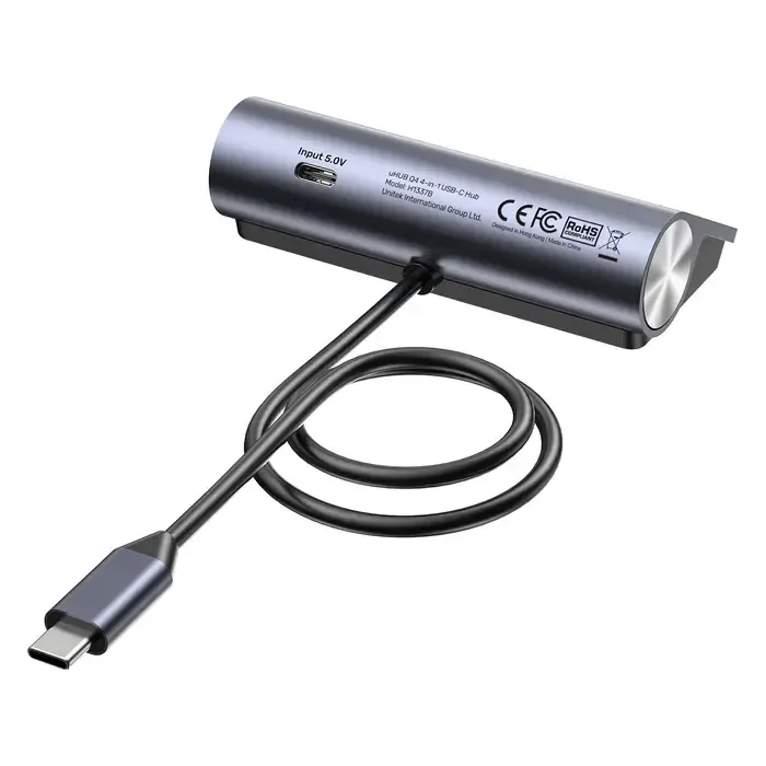 H1337BGY01 UNITEK 4-in-1 USB-C 5Gbps Hub (4*USB-A 5Gbps)
