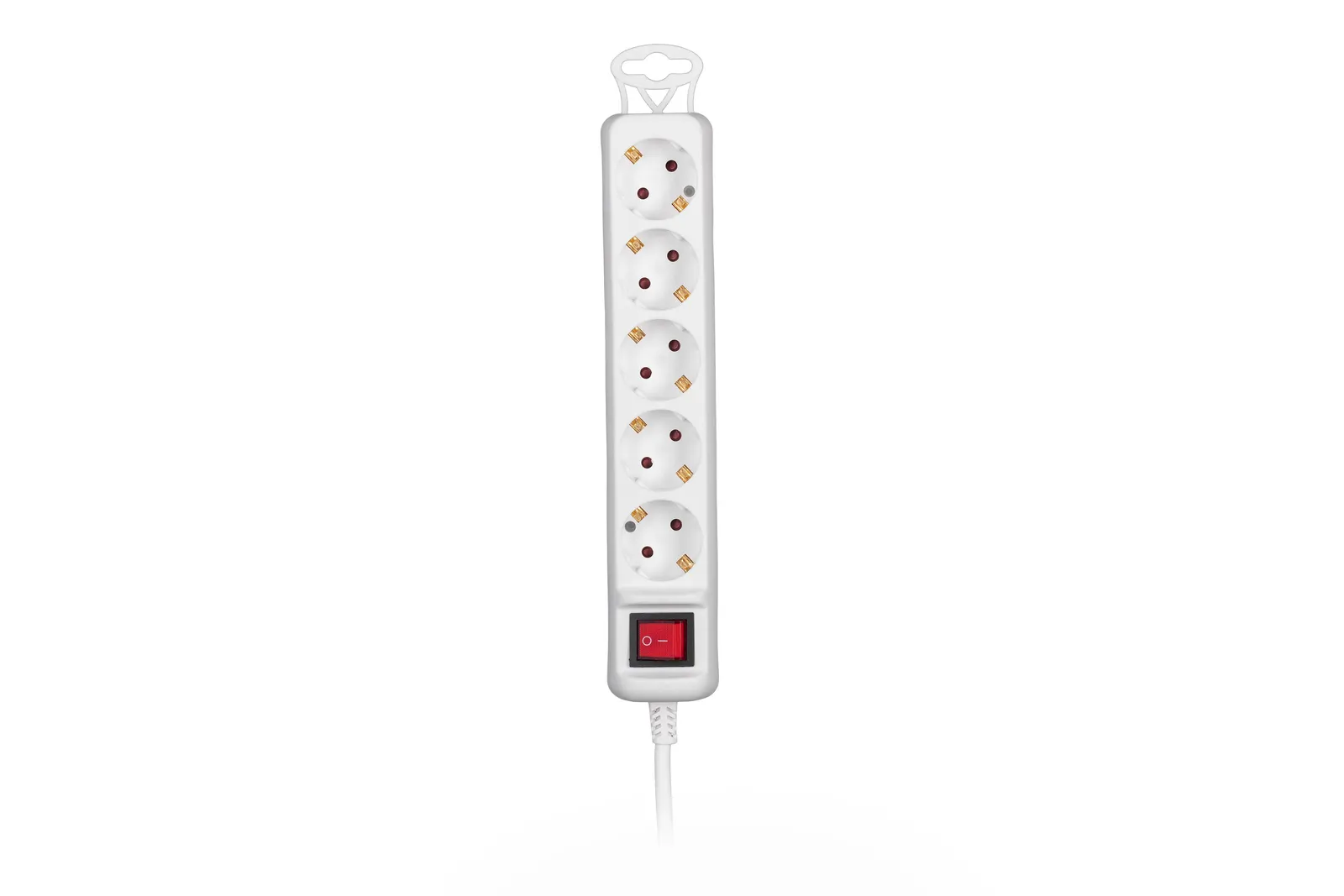 Power strip 2E 5XSchuko with switch, 3G*1.5mm2, 1.5m, white