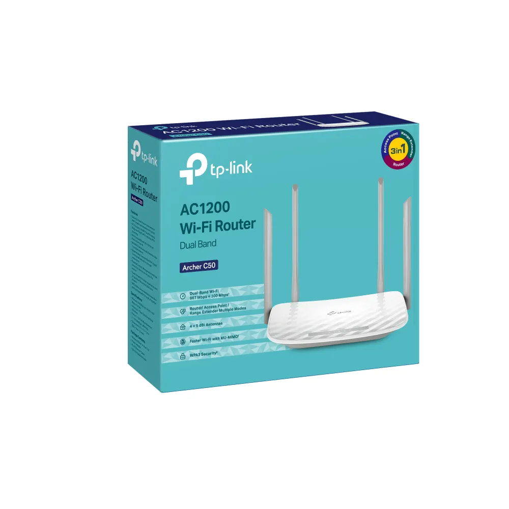 TP-Link, Archer C50 AC1200 Wireless Dual Band Router