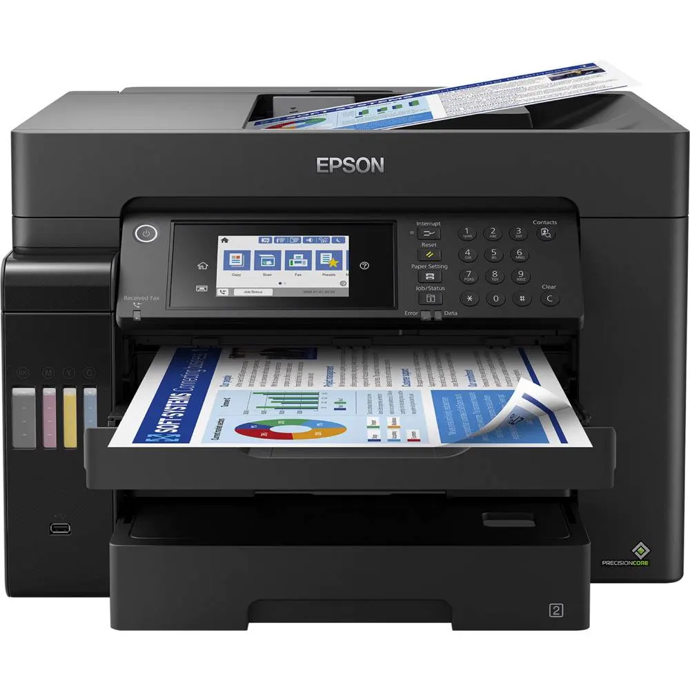 პრინტერი Epson C11CH71404 L15160 CIS, MFP, A3, WiFi, LAN, USB, Black
