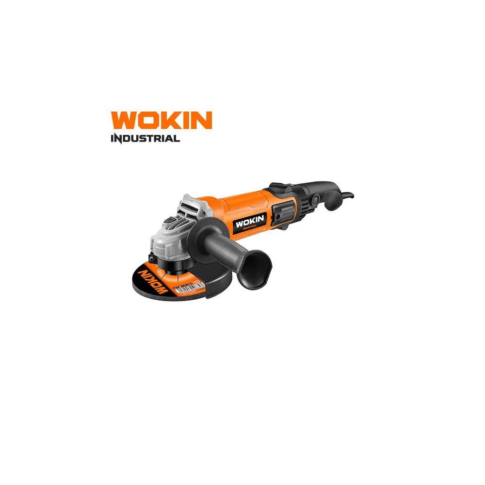 კუთხსახეხი Wokin 784621, 125mm, 1200W 11500Rpm, Black/Orange
