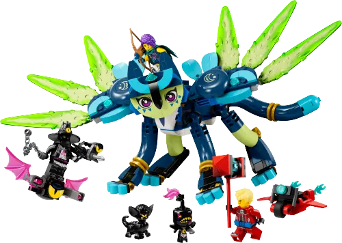 კონსტრუქტორი LEGO Zoe and Zian the cat 71476