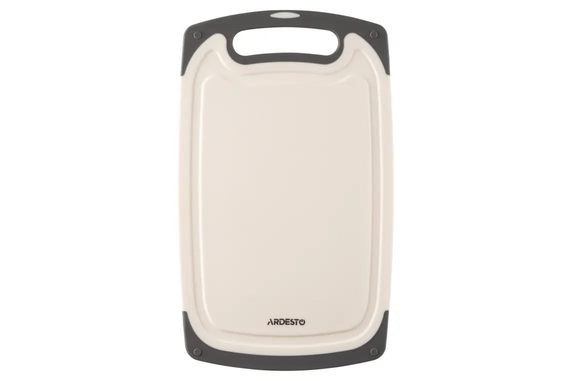 საჭრელი დაფა Ardesto Cutting board Gemini, 33x20x0.85cm, plastic, white