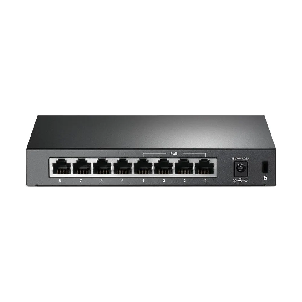 TP-Link, TL-SF1008P, 8-port 10/100M Desktop Switch, 4 PoE 10/100M RJ45 ports, Plastic case