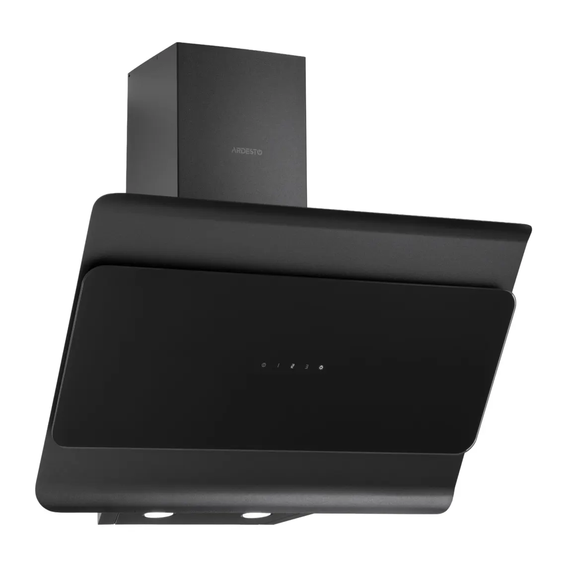 გამწოვი Ardesto Hood Inclined hood, 60cm, 900m3h, glass, 2x1W LED, sensor, black